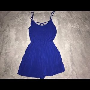 Royal blue romper